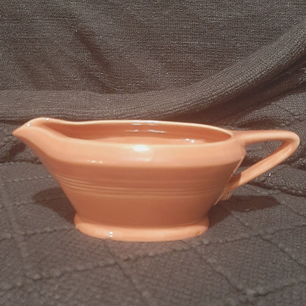 Vintage Harlequin Gravy Boat Rose Homer Laughlin Fiesta Pink Pitcher